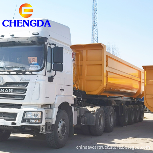 3 assi in vendita rimorchi con ribaltature semi -camion dumper